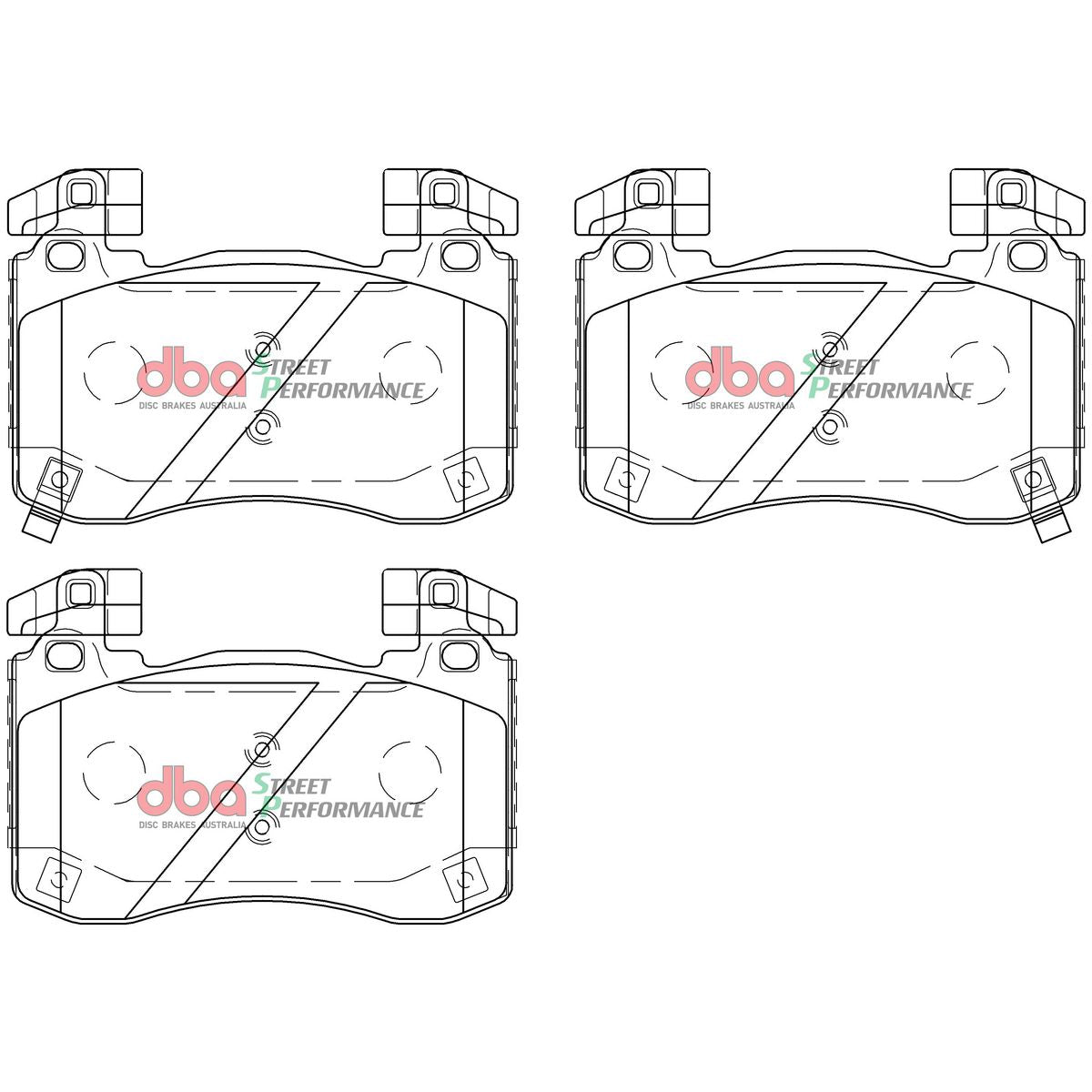 DBA Street Performance Brake Pad Set Front DB1503SP