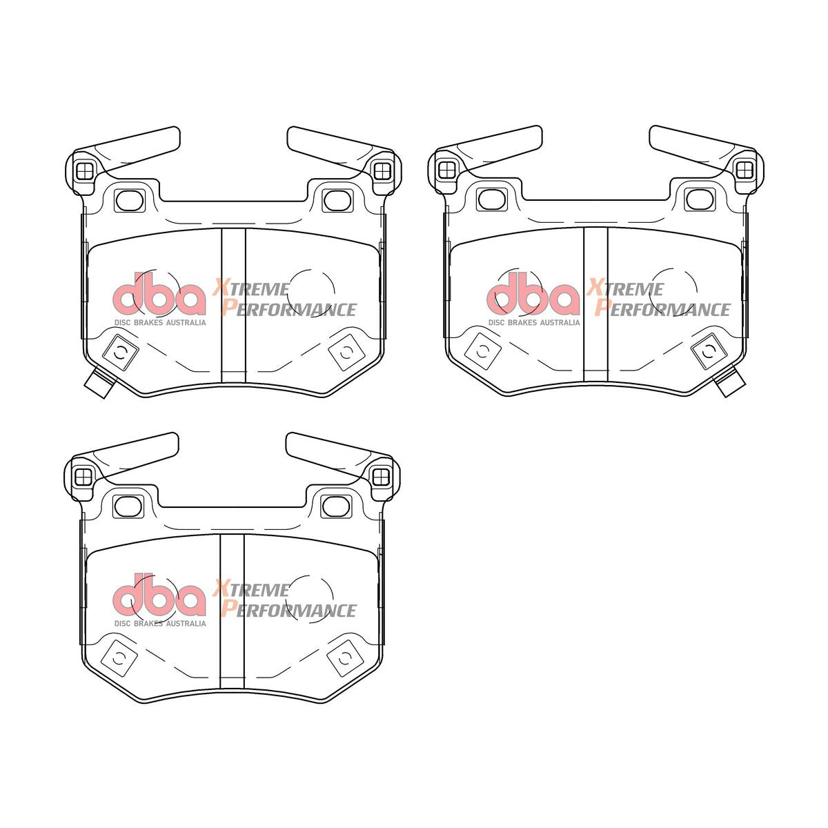 DBA Xtreme Performance Brake Pad Set Rear DB1504XP
