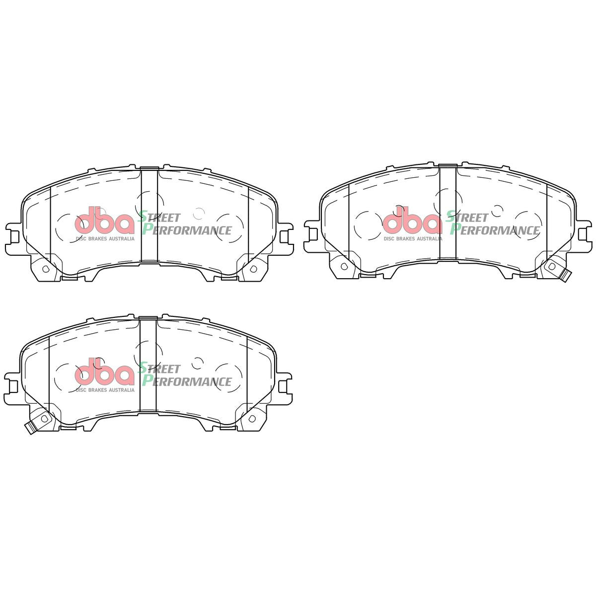 DBA Street Performance Brake Pad Set Front DB2341SP