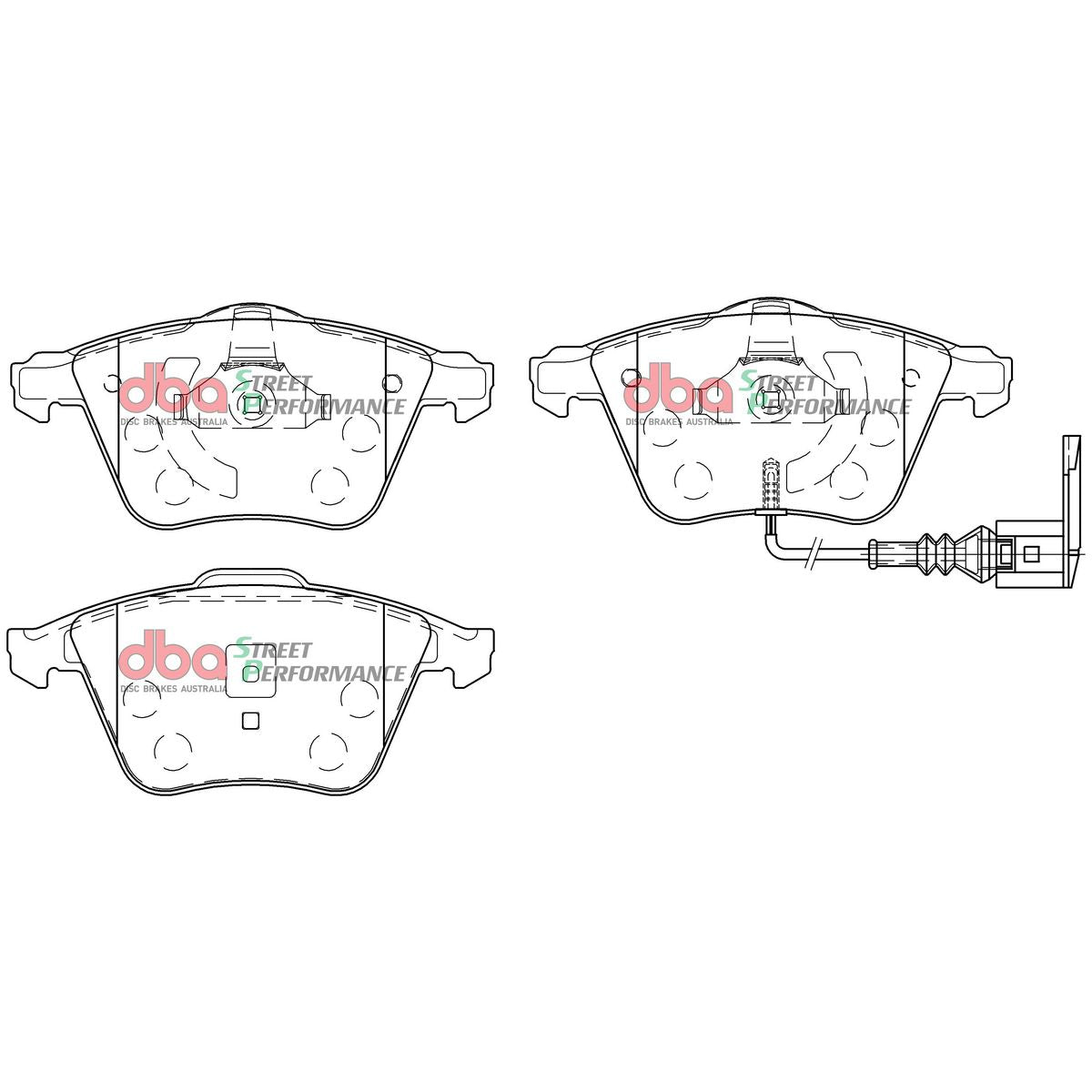 DBA Street Performance Brake Pad Set Front DB2402SP