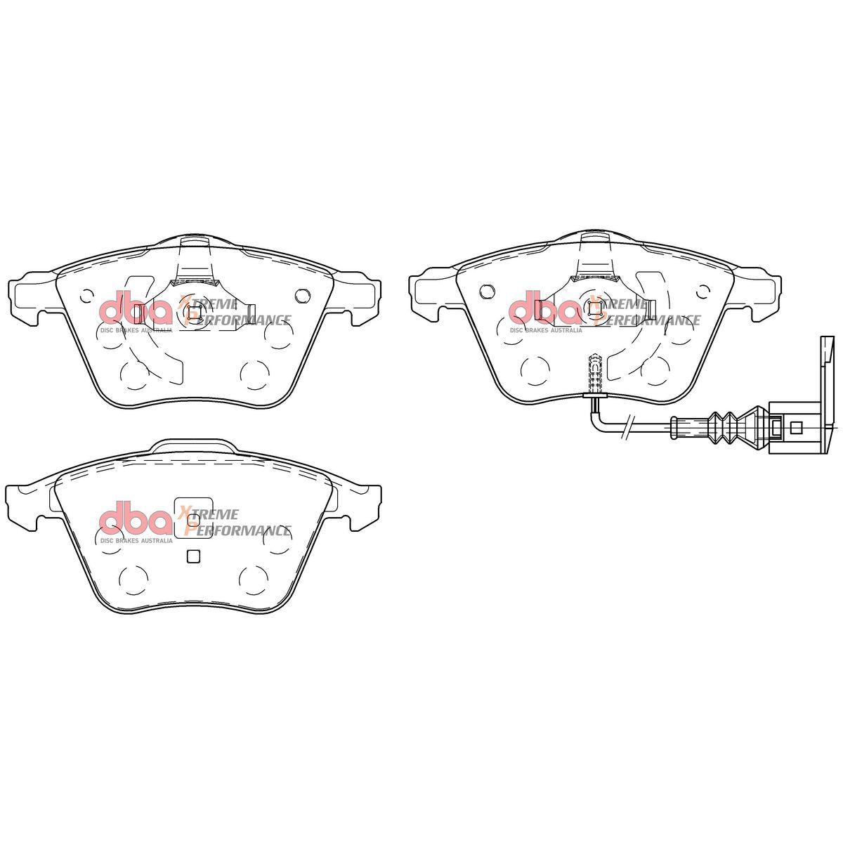 DBA Xtreme Performance Brake Pad Set Front DB2402XP