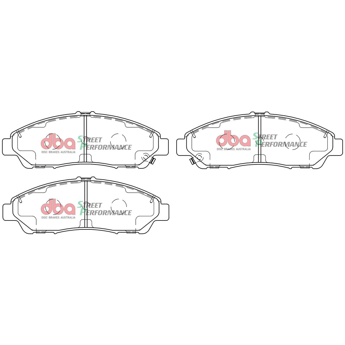 DBA Street Performance Brake Pad Set Front DB8396SP