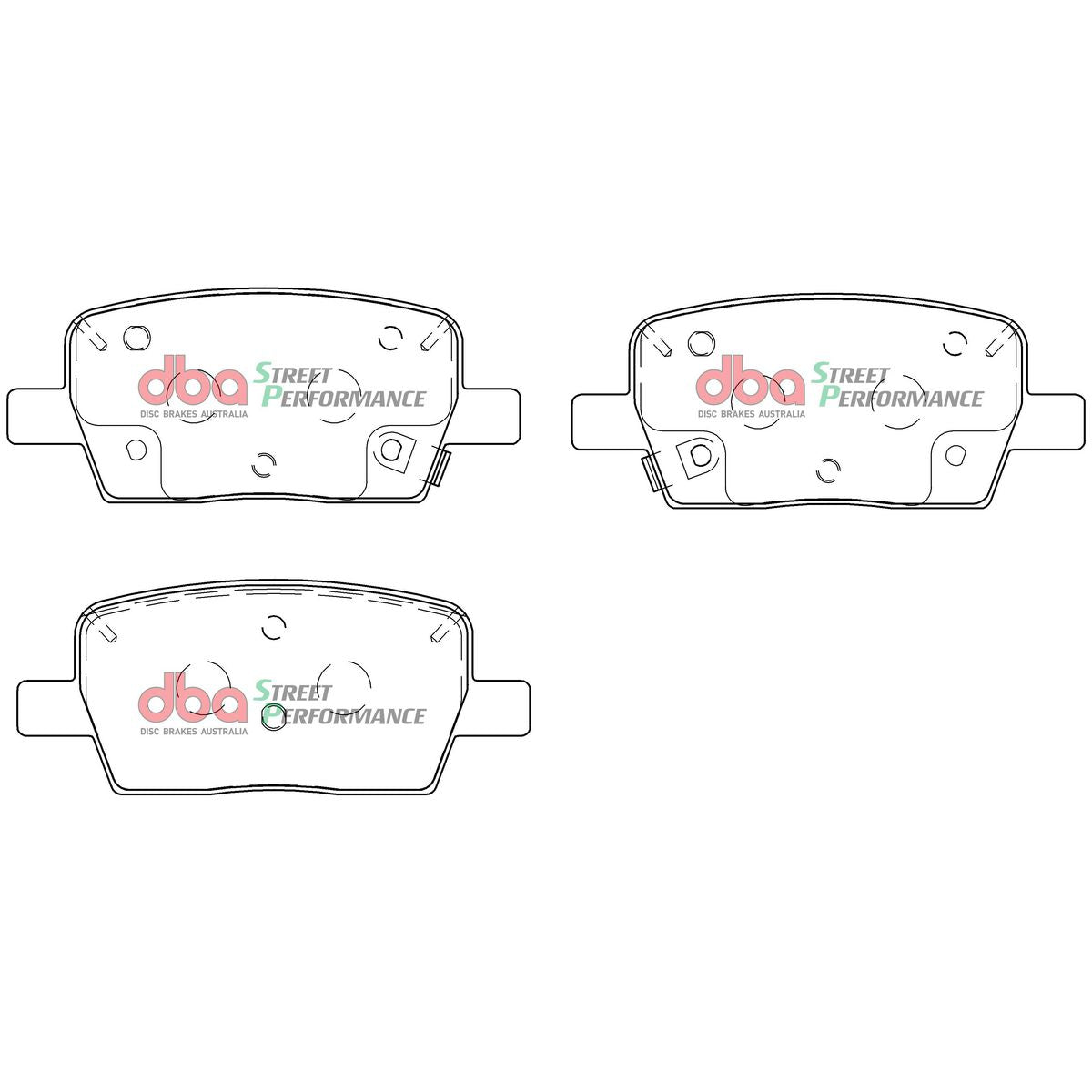 DBA Street Performance Brake Pad Set Rear DB9105SP