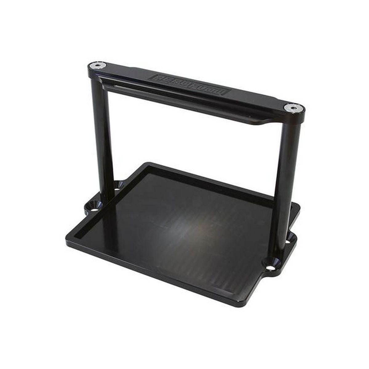 Aeroflow AF64-2102BLK Battery Hold Down Tray Black Billet