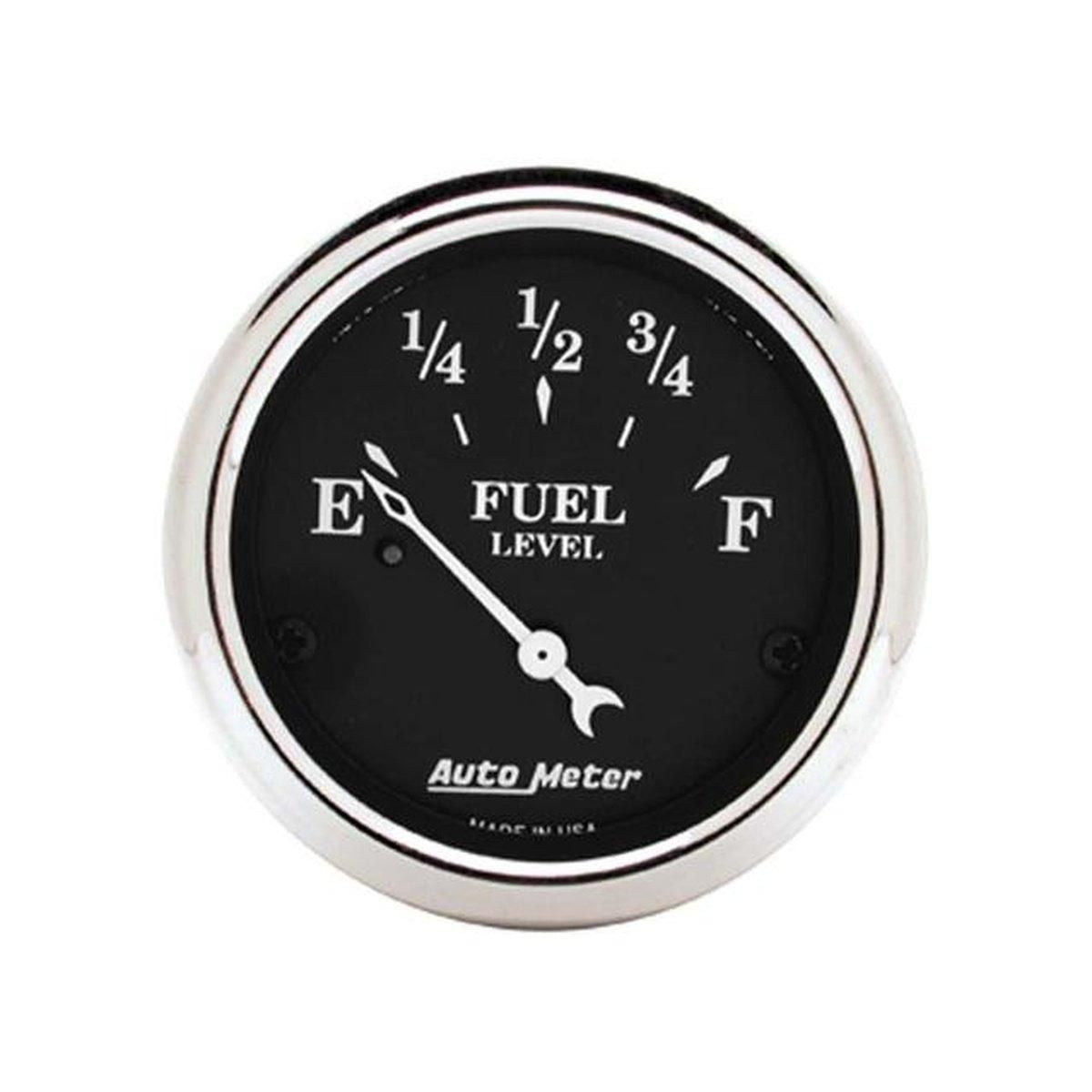 Autometer Old Tyme 2-1/16in Fuel Level Gauge 240-33 Ohms Short Sweep Electric AU1717