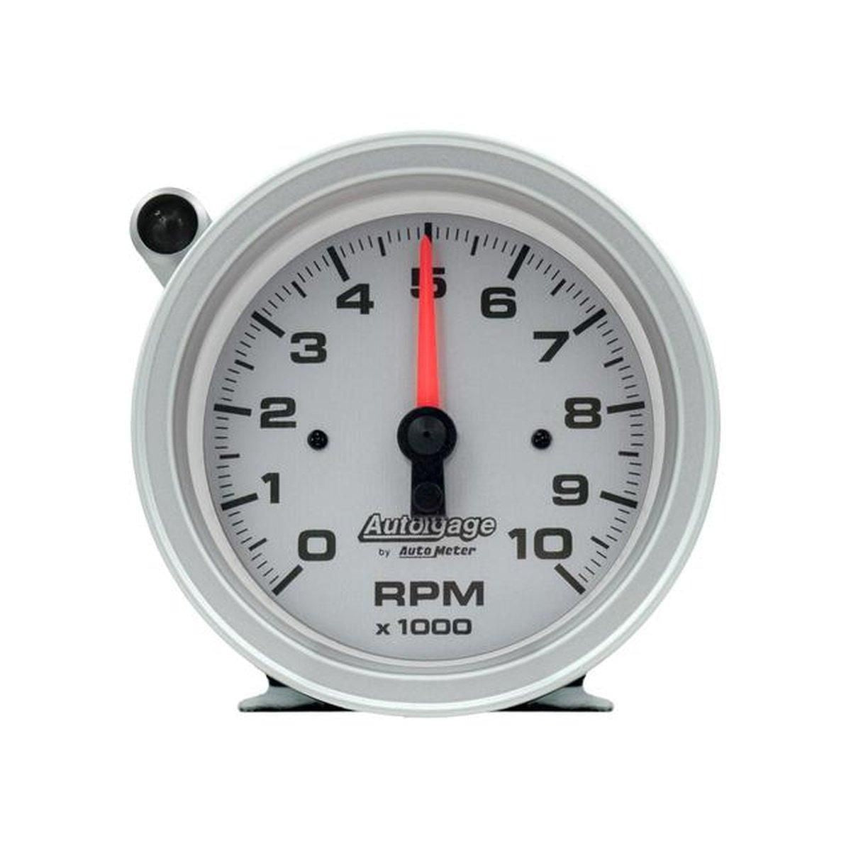 Autometer Silver 3-3/4in Tachometer 10000rpm AU233909
