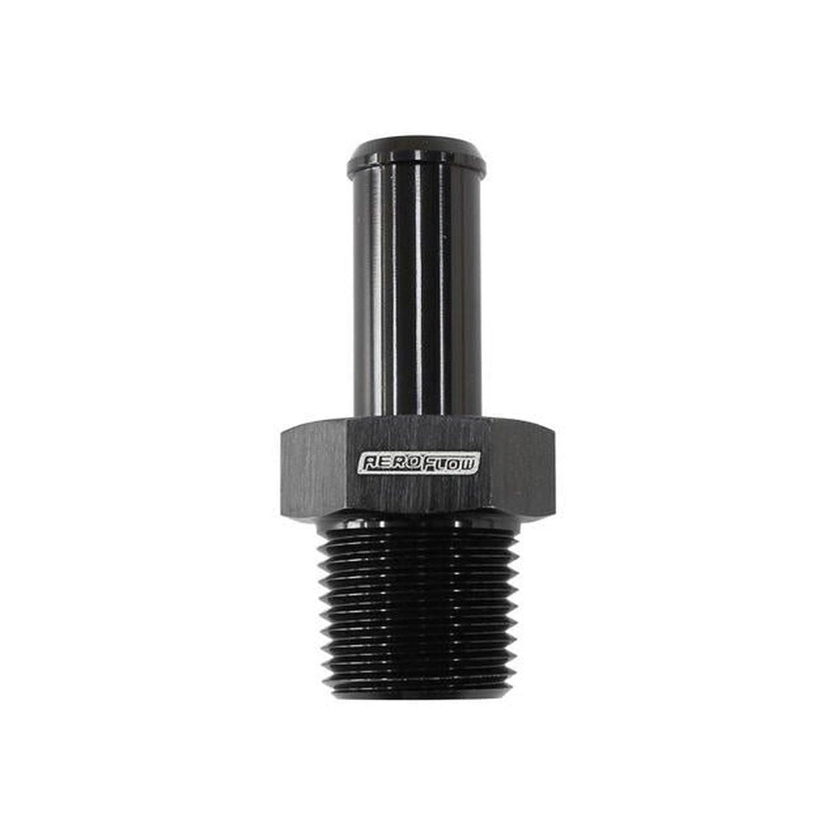 Aeroflow AF841-04ANBLK Black Male 1/8" Npt To -4AN Barb Straight Suits 100/450 Series Hose