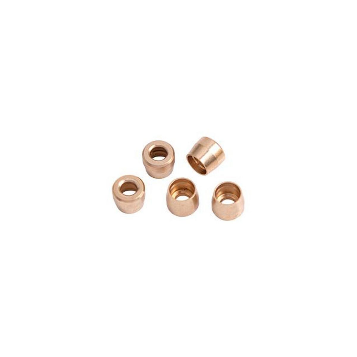 Aeroflow AF299-06 Teflon Brass Olive Insert -6Ansuit Teflon Hose End -6AN 5Pk AF299-06