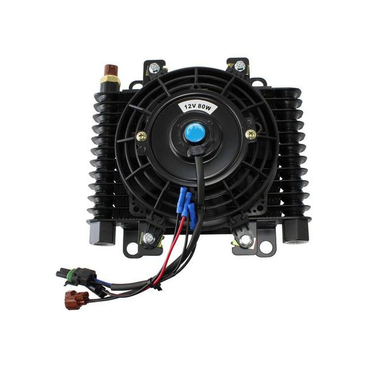 Aeroflow Competition Oil & Transmission Cooler 10 x 7-1/2" W/ 80w FAN & Switch -10orb