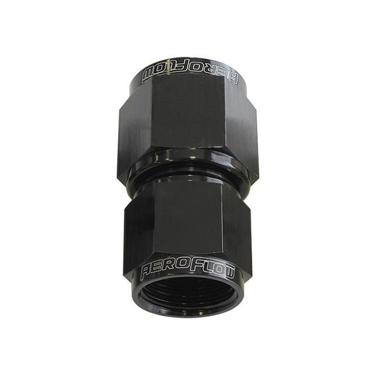 Aeroflow AF131-10-12BLK Swivel Coupler Reducer -12AN To -10AN Black Female Coupler