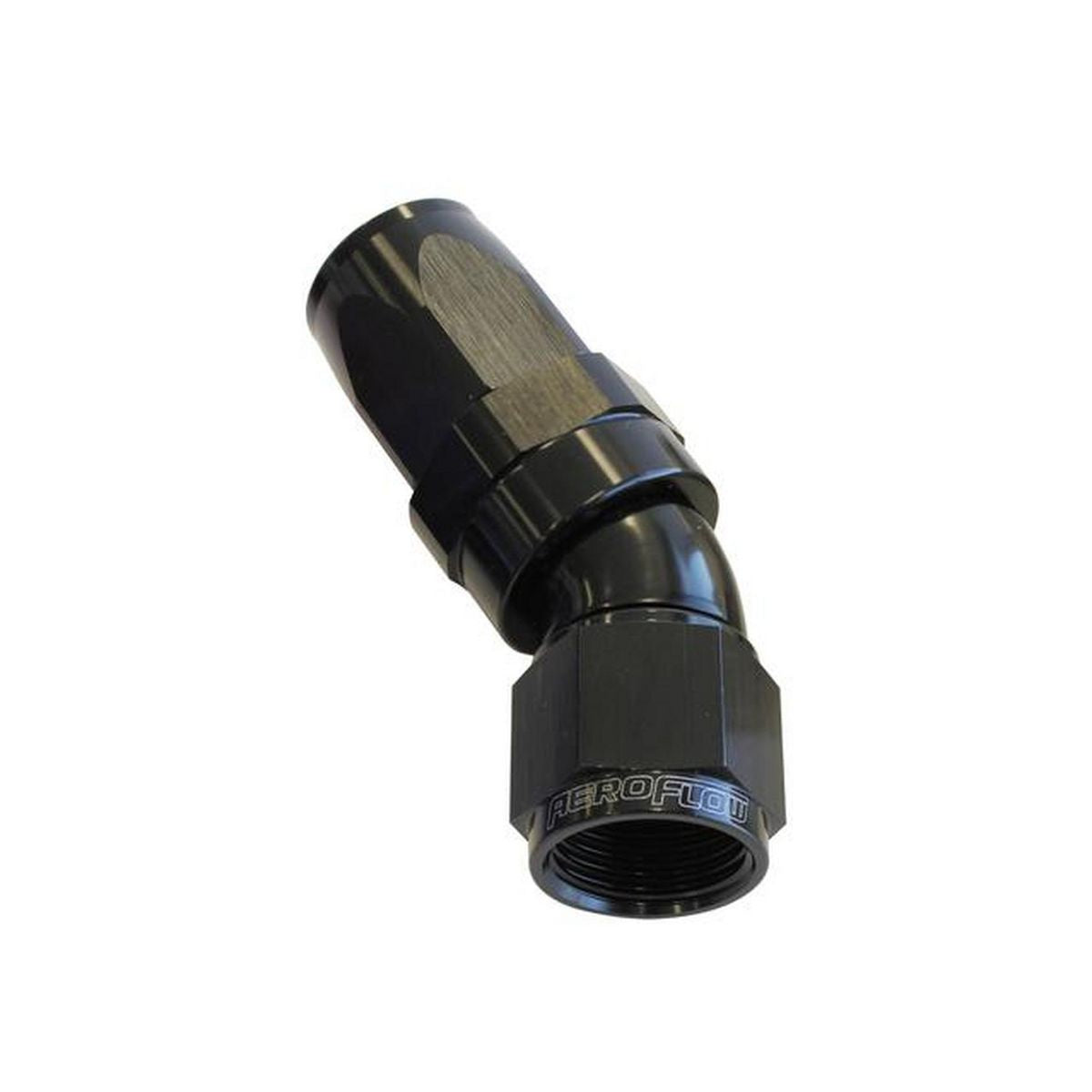 Aeroflow AF197-10BLK 30 Deg Hose End -10AN Black Full Flow Taper Style AF197-10BLK