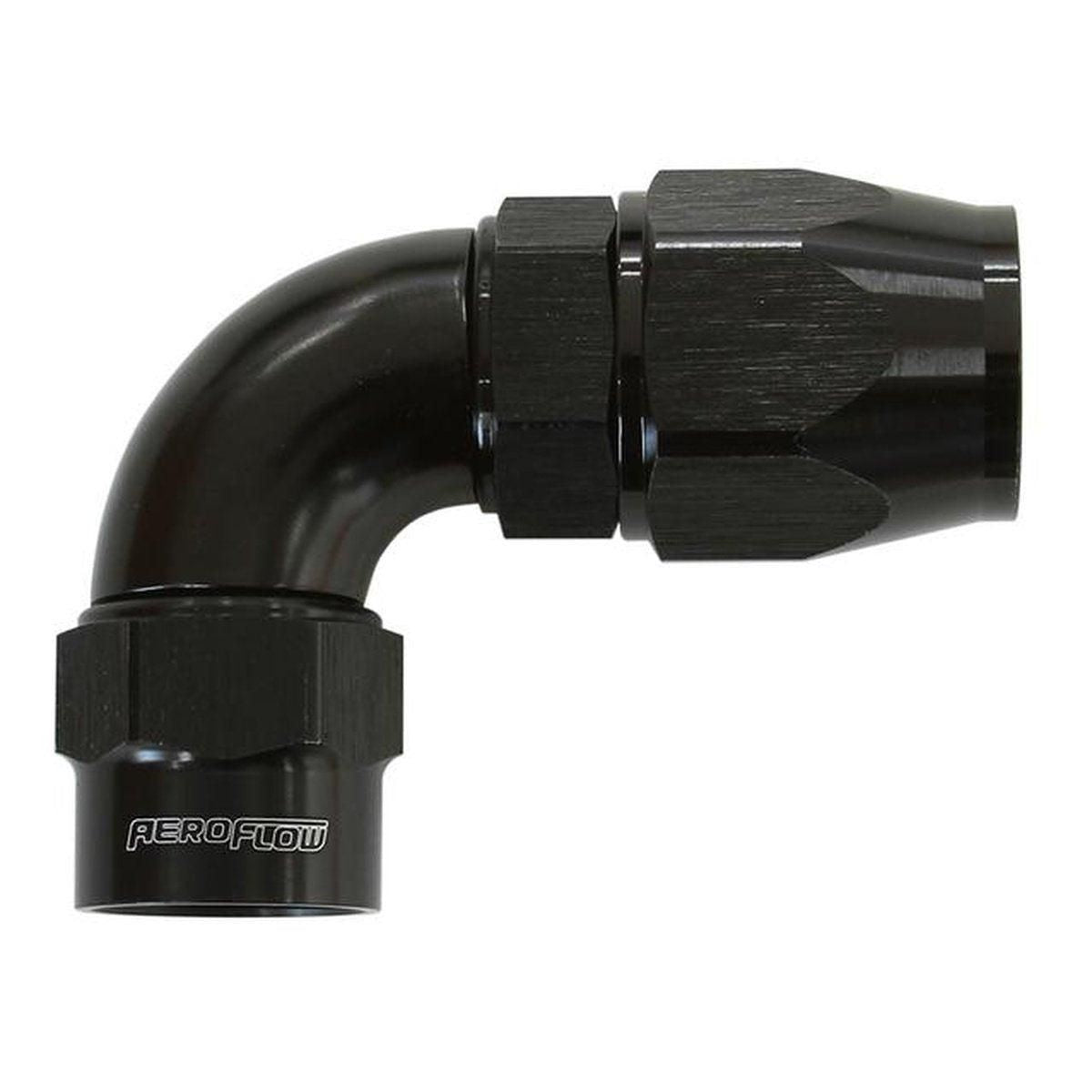 Aeroflow AF7053-08 -8AN 90 Degree Kryptalon Full Flow Big Bore 1 Piece AF7053-08