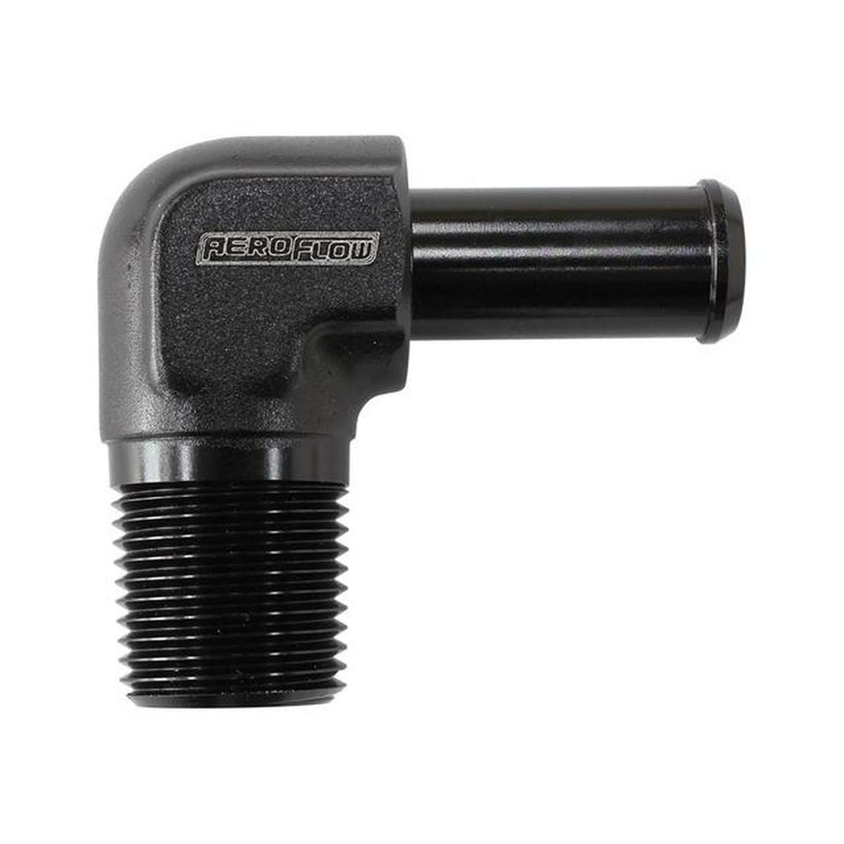 Aeroflow AF842-04ANBLK Black 90Deg 1/8" Npt To -4AN Barb Suits 100/450 Series Hose
