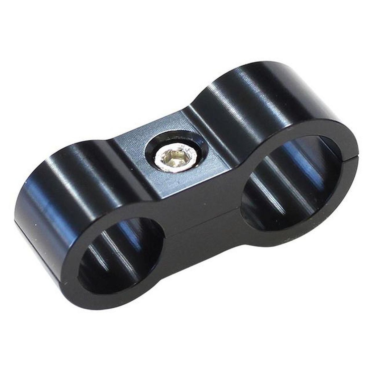 Aeroflow AF156-09-10BLK Stepped Billet Dual Hose Separators -6 & -8 Braid