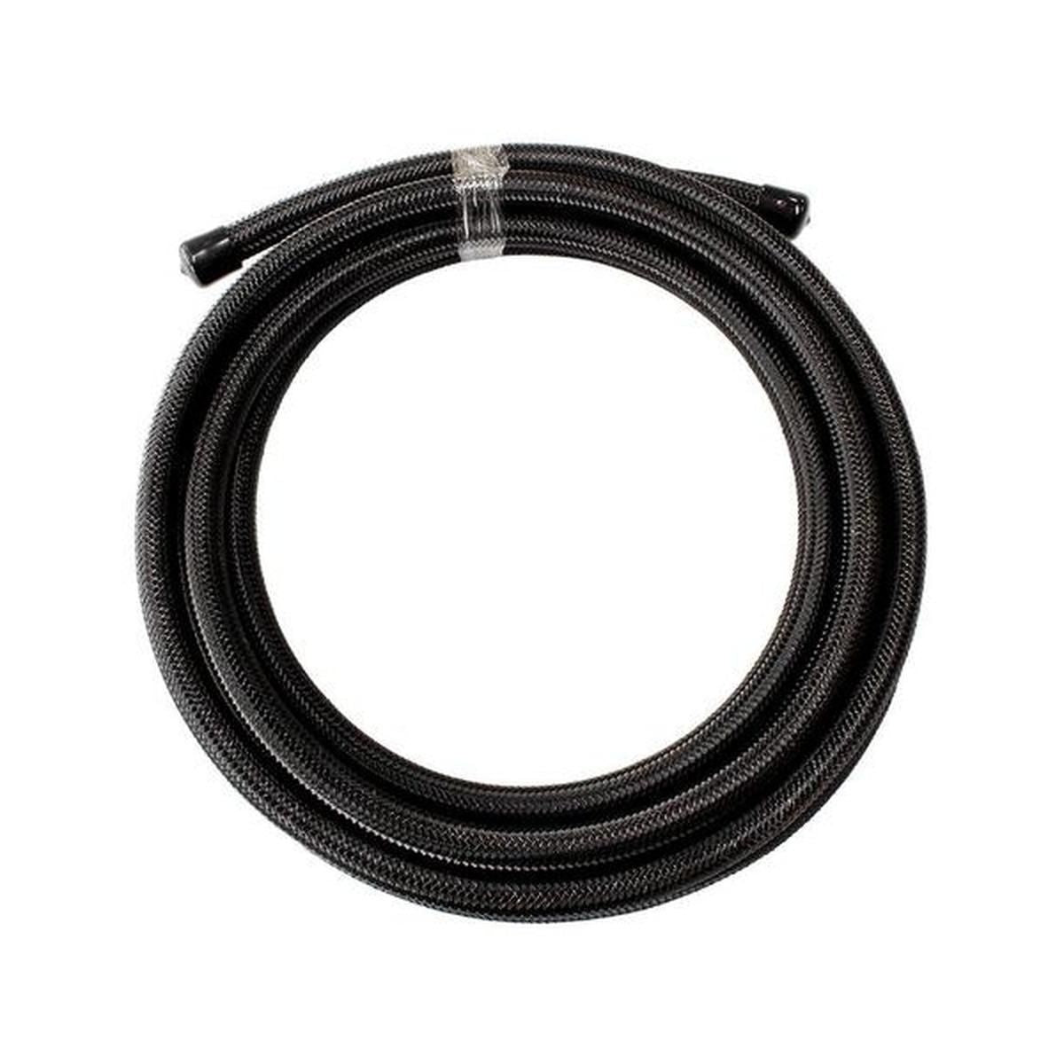 Aeroflow AF200-06-6MBLK SS Teflon Braided Hose -6AN 6M Black Stainless 11.3M OD