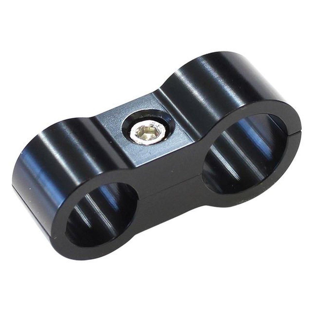 Aeroflow AF156-07-09BLK Billet Dual Size Seper -6 Teflon / -8 Teflon Hose Size