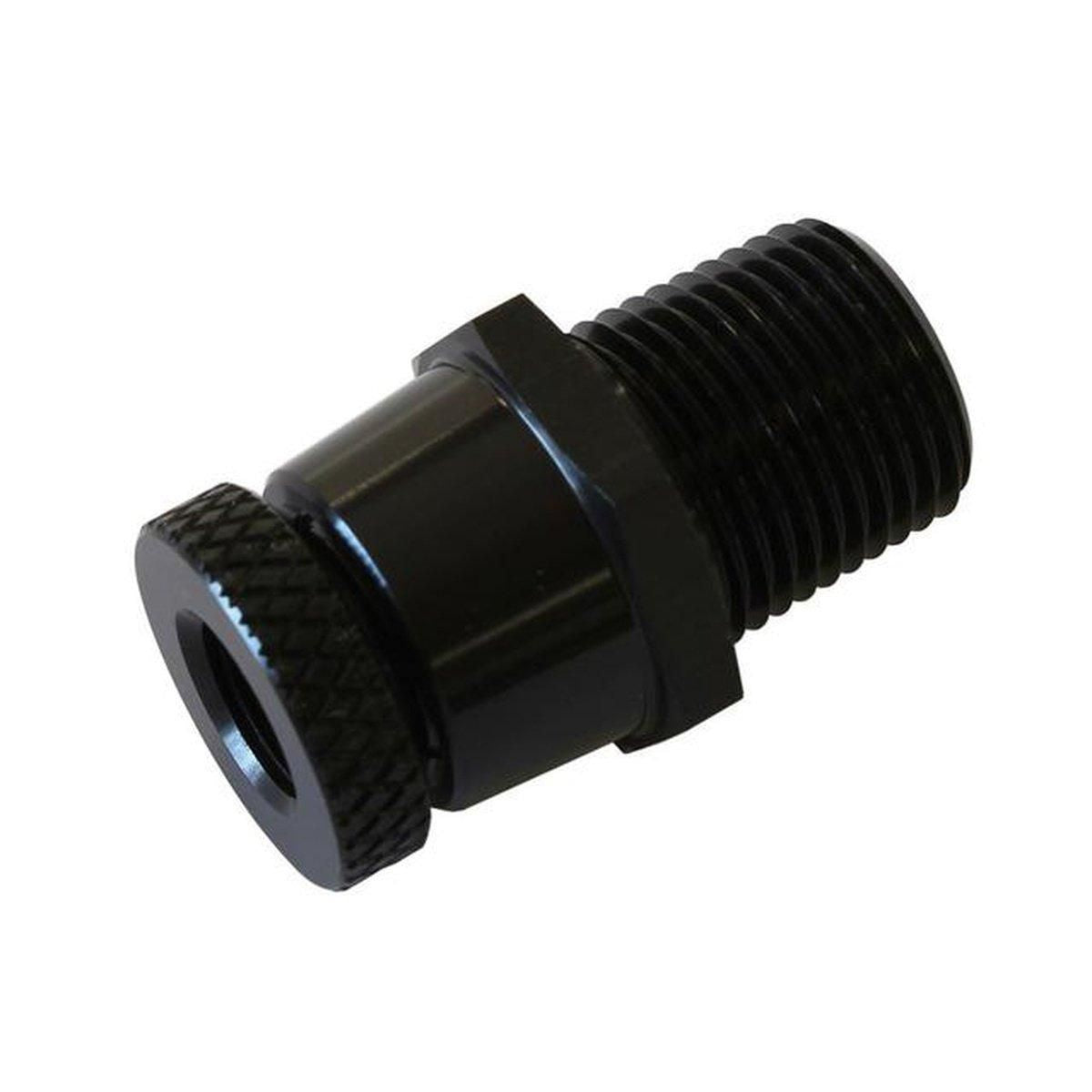 Aeroflow AF615-01BLK 3/8" Npt Inline Tap Drain 1/8 Npt F/Male Thread fits Remote