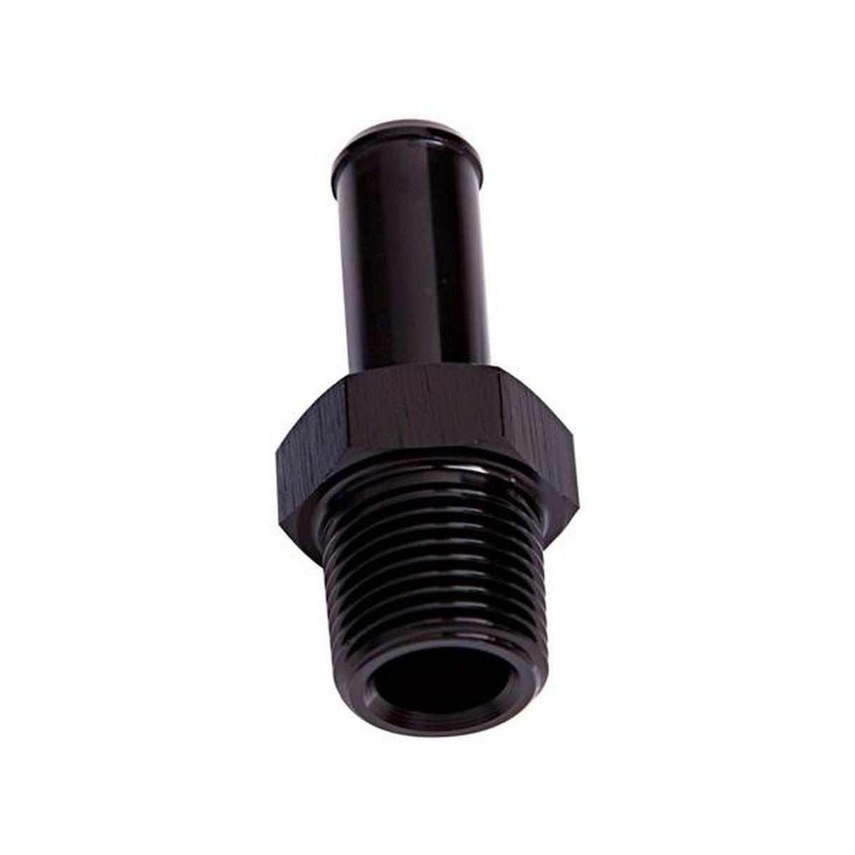 Aeroflow AF841-03-04BLK Male 1/8" Npt To 3/16" Barb Black Straight Male To Male