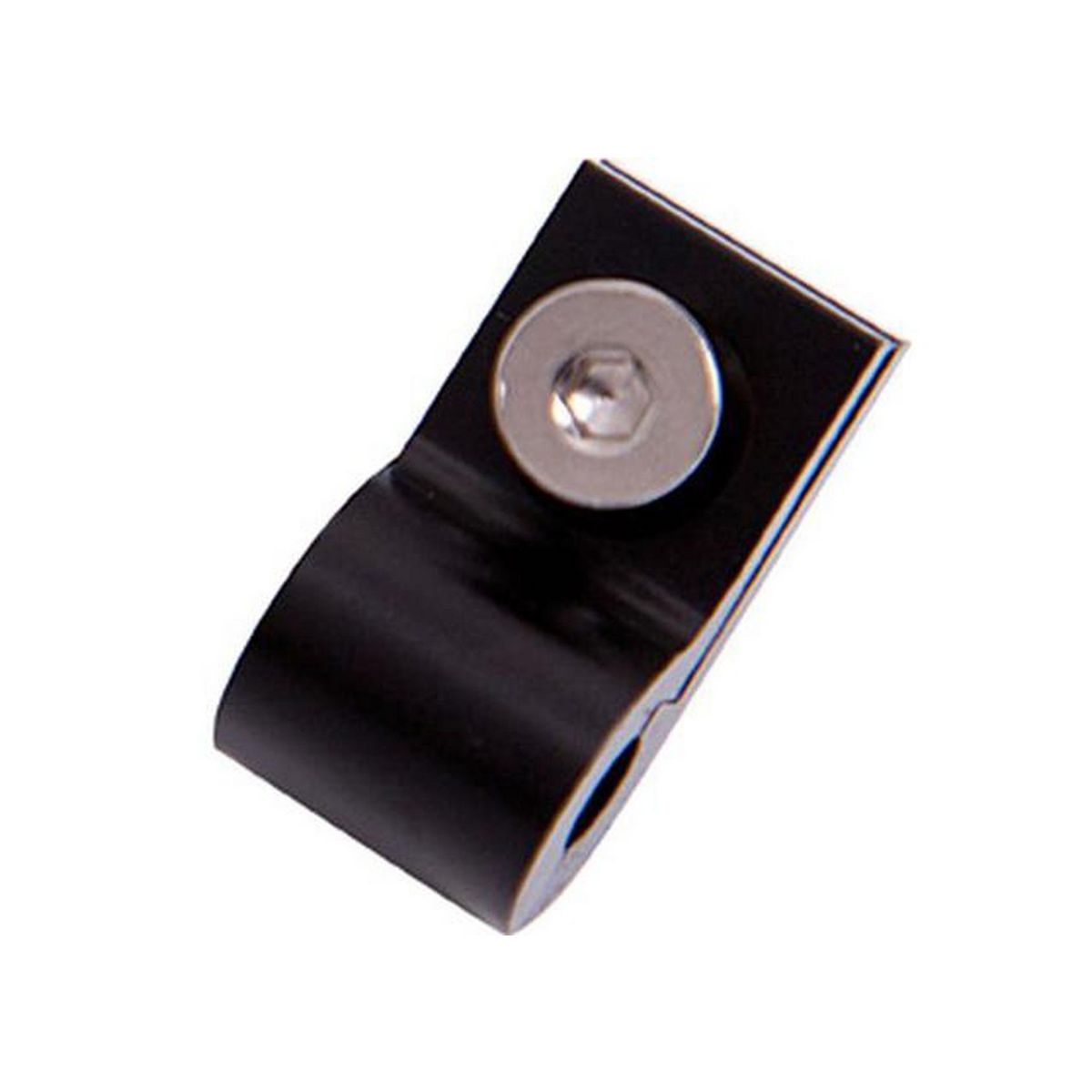 Aeroflow AF157-06BLK Billet P Style Clamp -6 H/Line Black 9.5mm ID or 3/8" ID