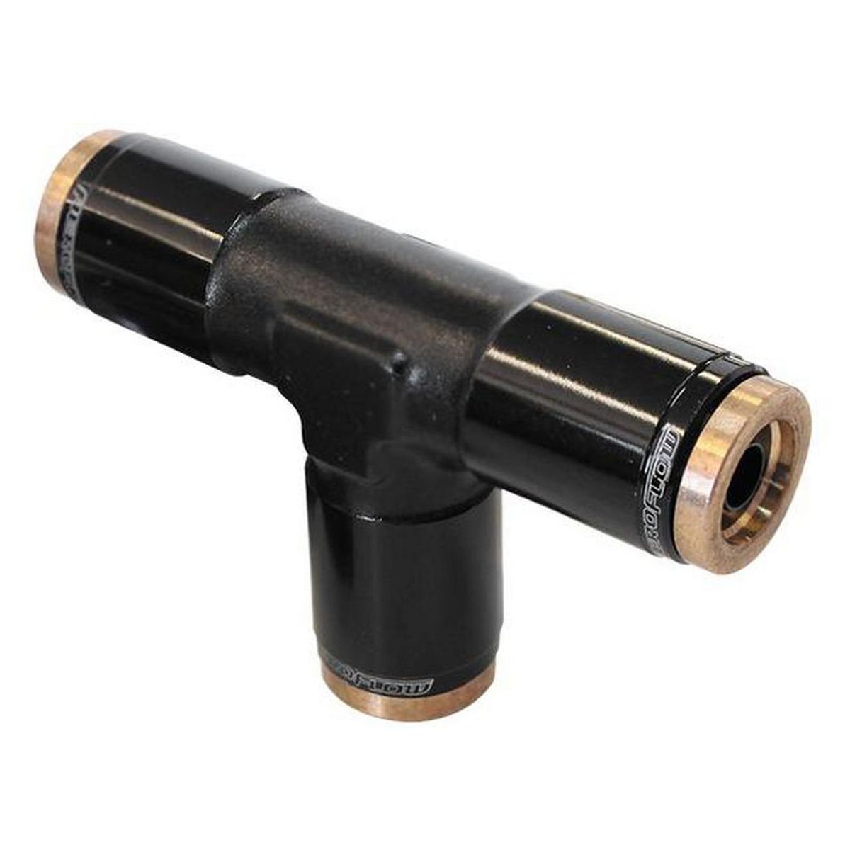 Aeroflow AF125-04BLK 1/4" NPT Tee 120 Series Nylon Black Fitting AF125-04BLK