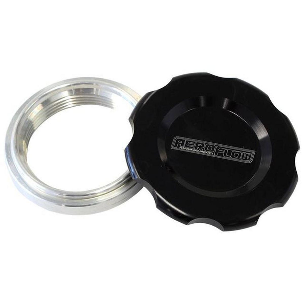 Aeroflow AF465-24BLK 1.5" Weld Bung And Black Cap Low Profile Female Weld-On