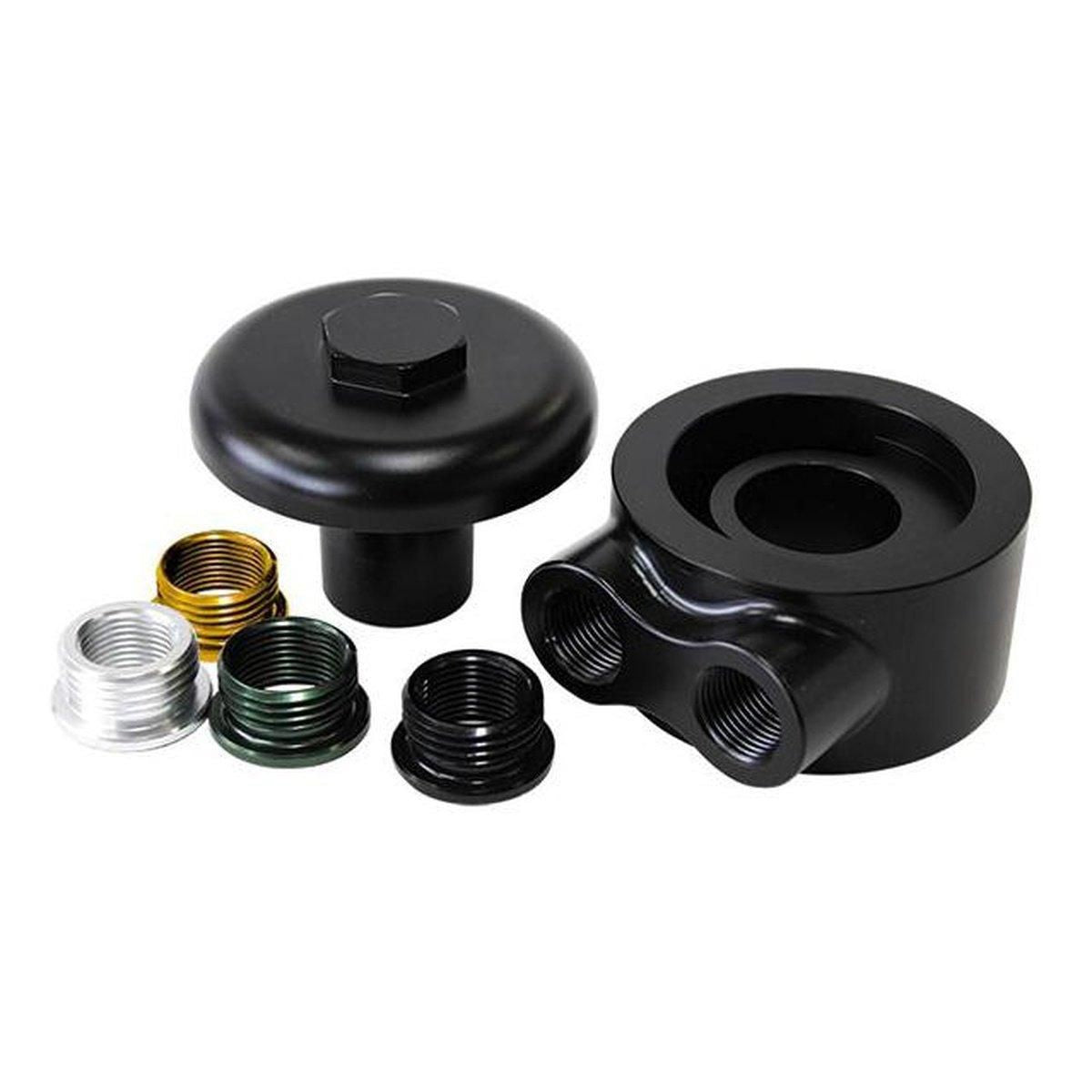 Aeroflow AF64-2098 Billet Sandwich Adapt Universal Low Profile Design -8orb