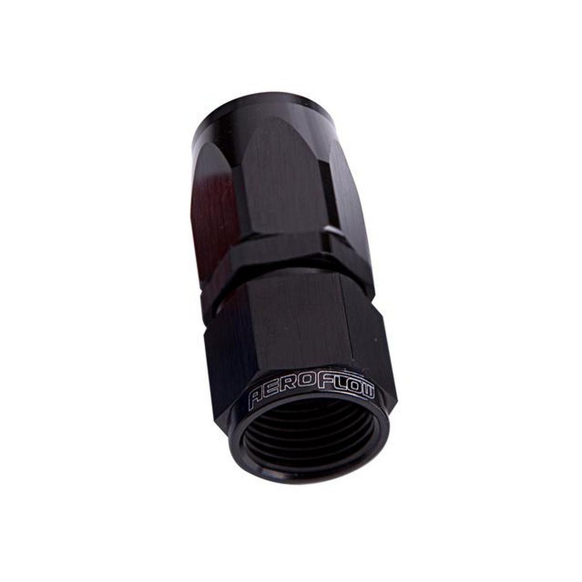 Aeroflow AF101-04BLK -4AN Taper Series Straight Hose End Black AF101-04BLK