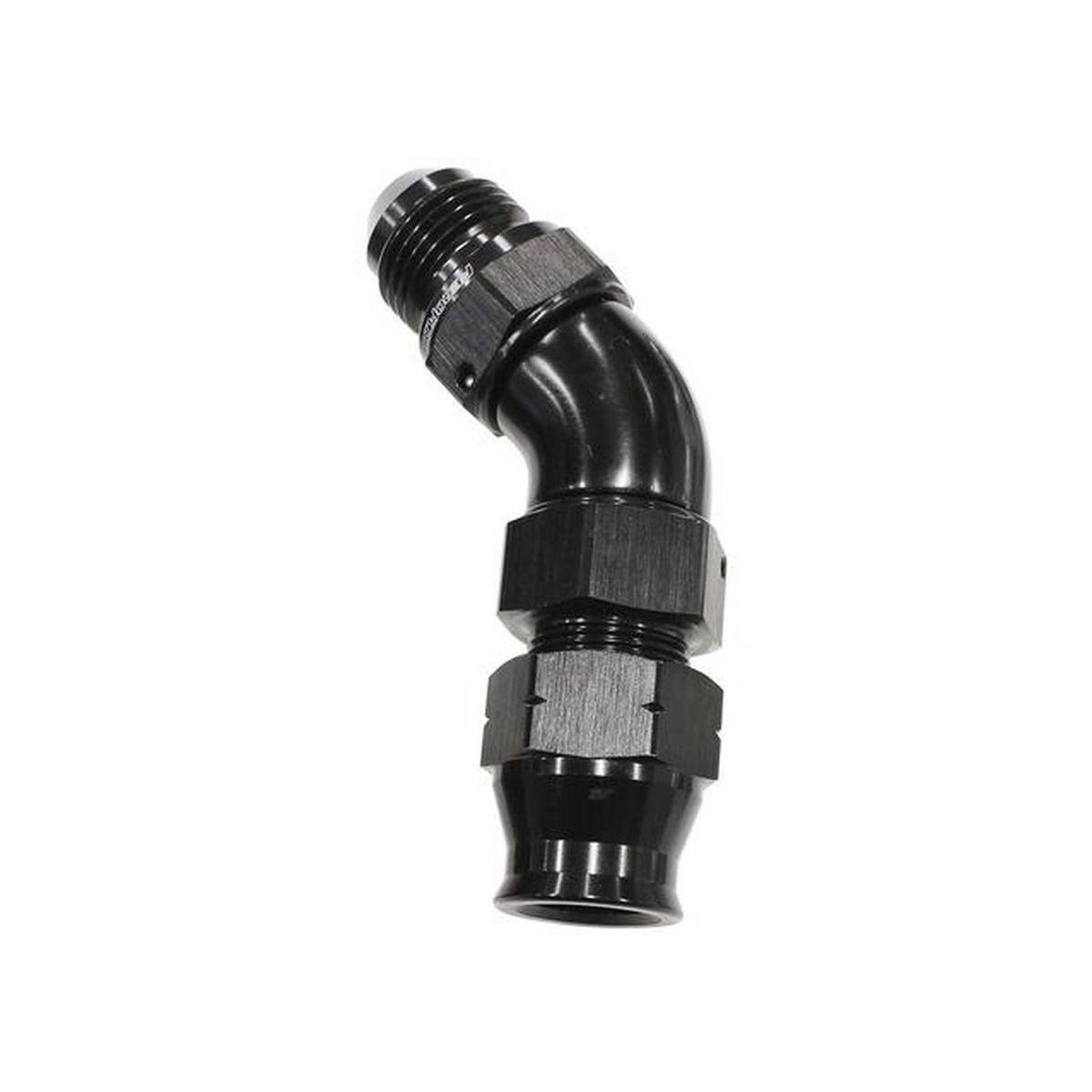 Aeroflow AF128-10BLK 5/8" Tube 45Deg Male -10AN Black Swivel Nut With Olive