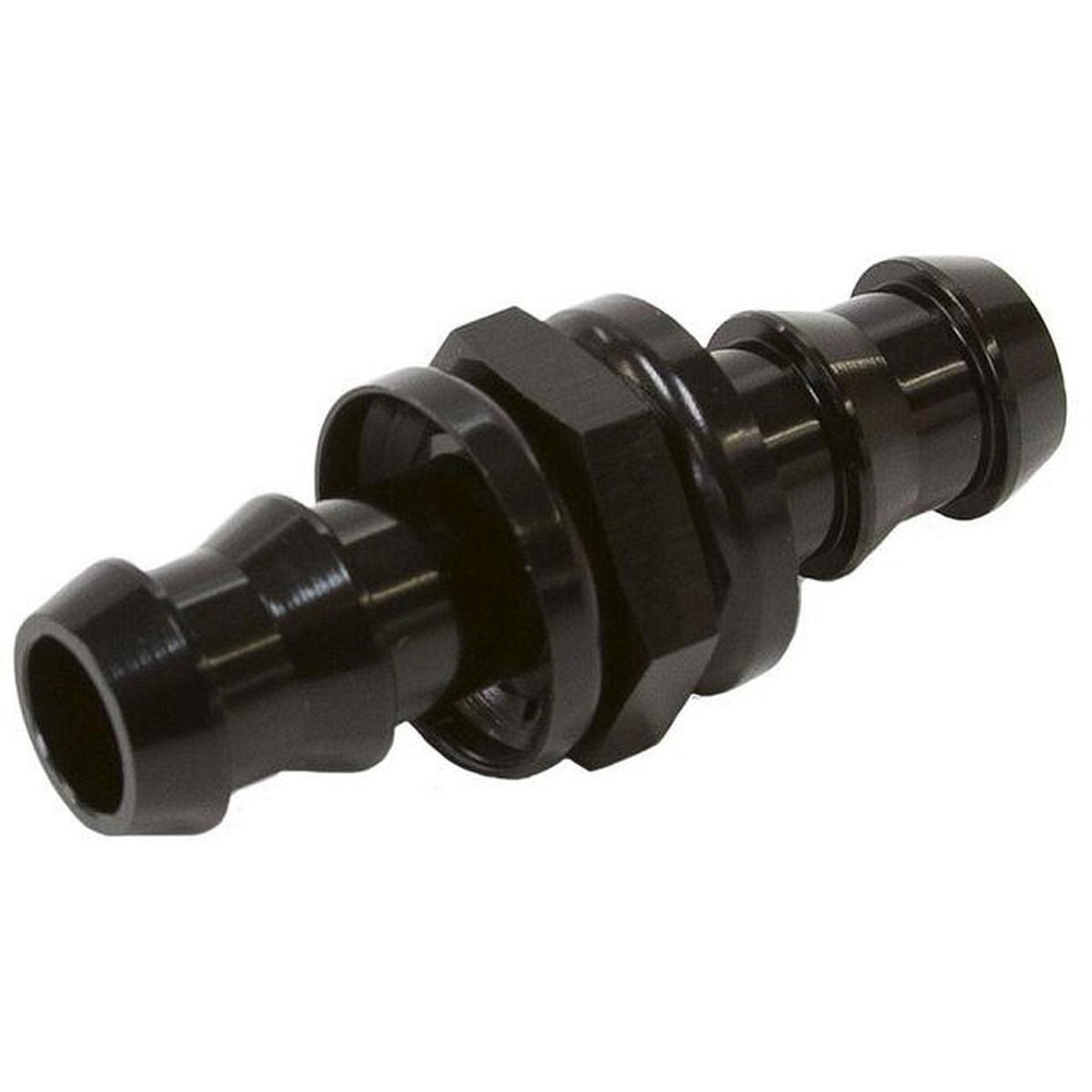 Aeroflow AF410-12BLK -12 Push Lock Barb Joiner Black 3/4" Male To Male Barb