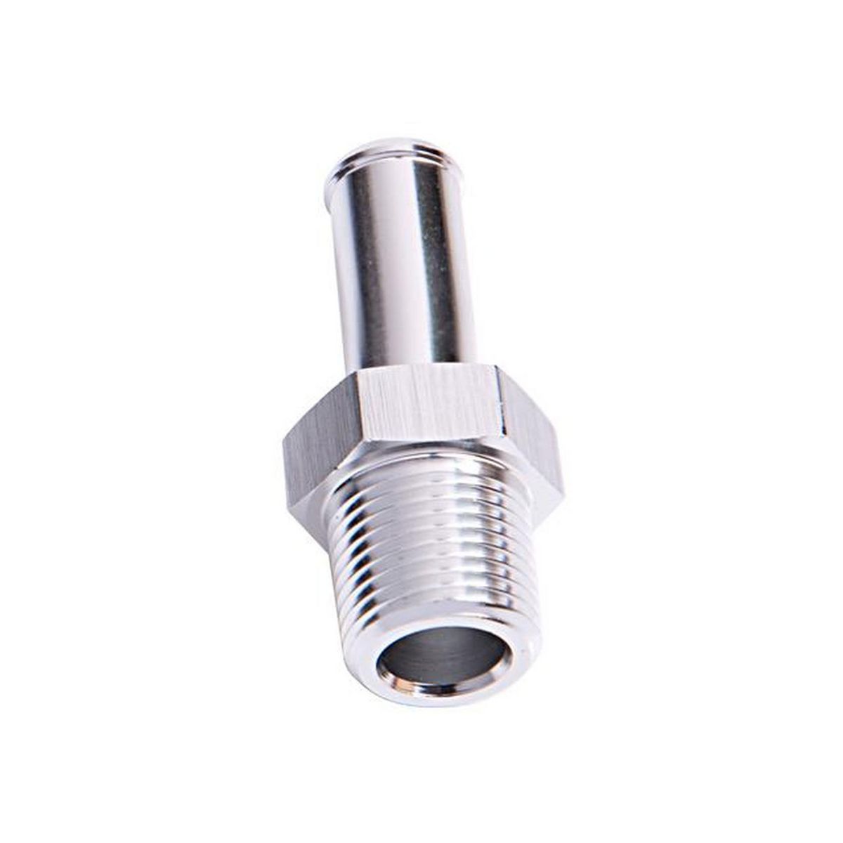 Aeroflow AF841-04S Male 1/8" Npt To 1/4" Barb Silver Straight Male To Male