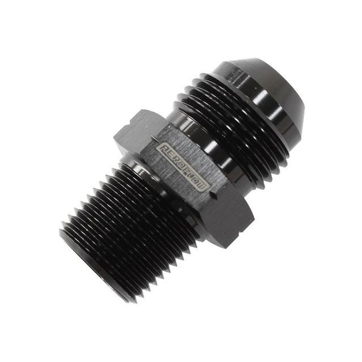 Aeroflow AF755-06BLK 1/8" Bsp Tapered To -6AN British Std Pipe Tapered