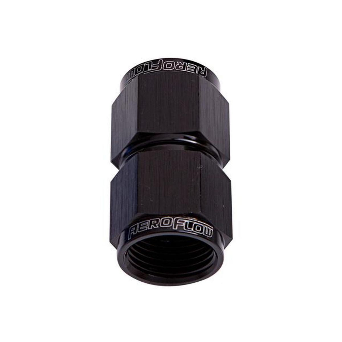 Aeroflow AF131-03BLK Straight Female Flare -3AN Black Swivel Coupler