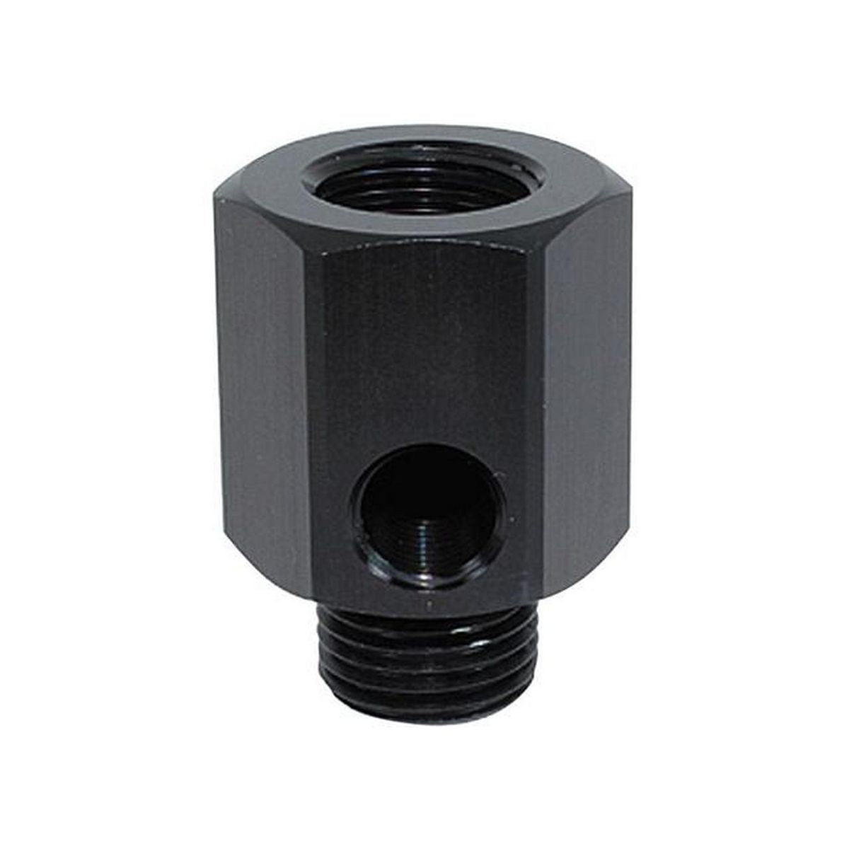 Aeroflow AF810-M16-02BLK M16 X 1.5 Extension With 1/8" Npt Port Black