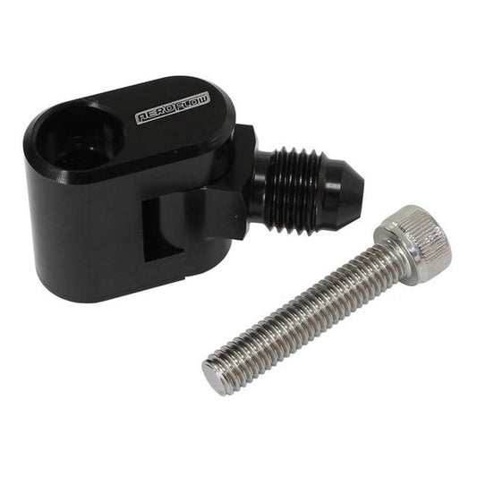 Aeroflow Swivel Water Cross-Over Adapter -4AN Male Nipple Fits GM LS