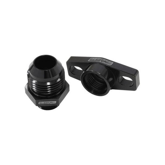 Aeroflow Turbo Drain Adapter -12AN 38-44mm Hole Centres O-Ring Seal