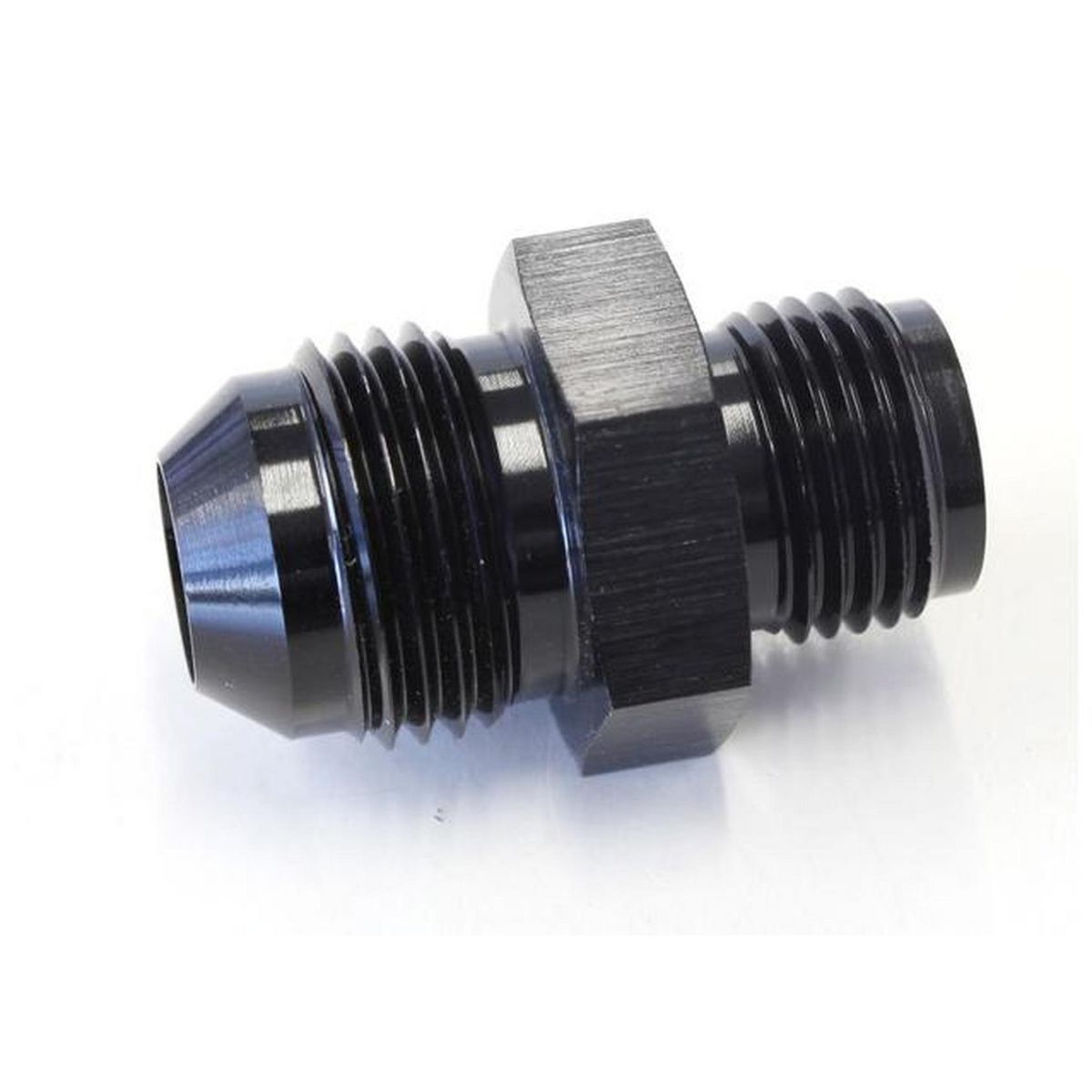 Aeroflow AF704-08BLK Adaptor 5/8 X 18 Inverted Seat To -08 Black