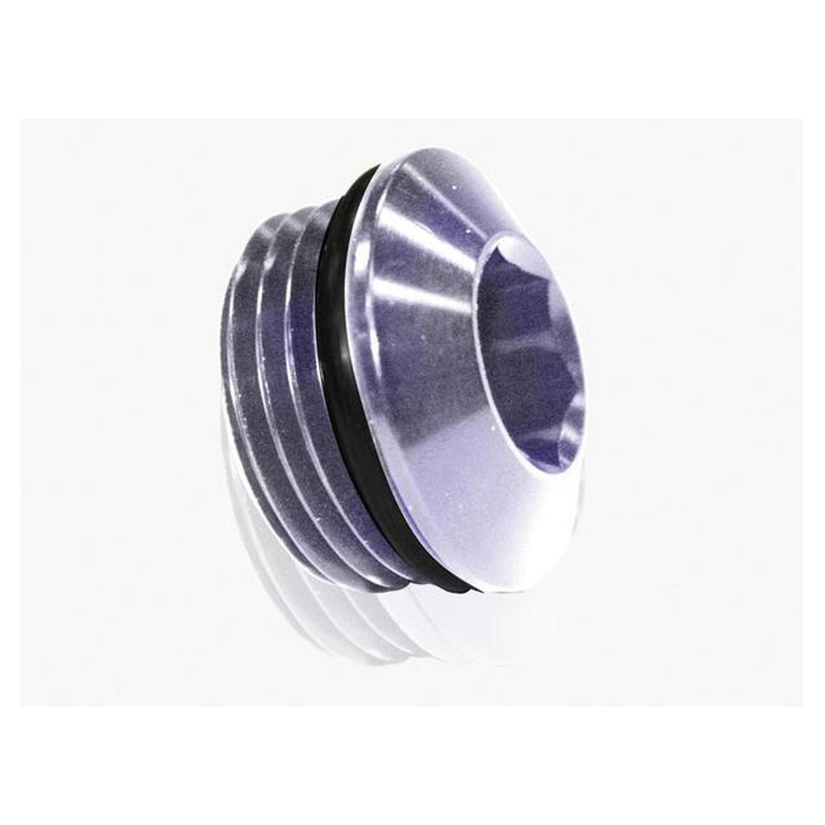 Aeroflow AF813-06S ORB Slimline Port Plug -6AN Silver Finish