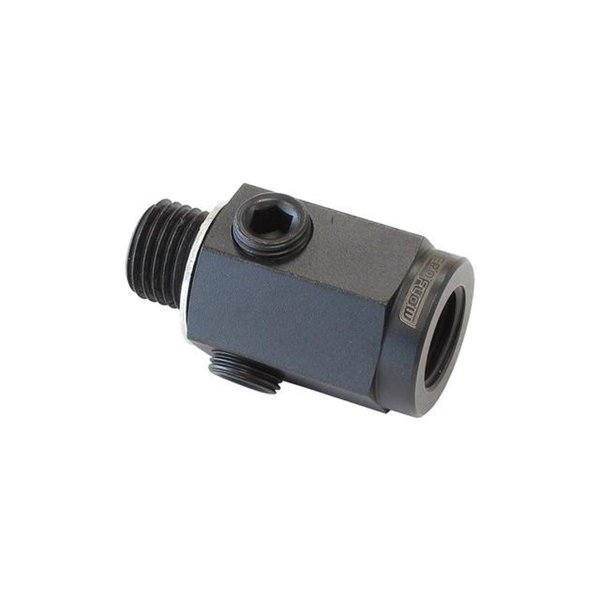 Aeroflow M14 X 1.5 Extension With 1/8" Npt Port Steel Black