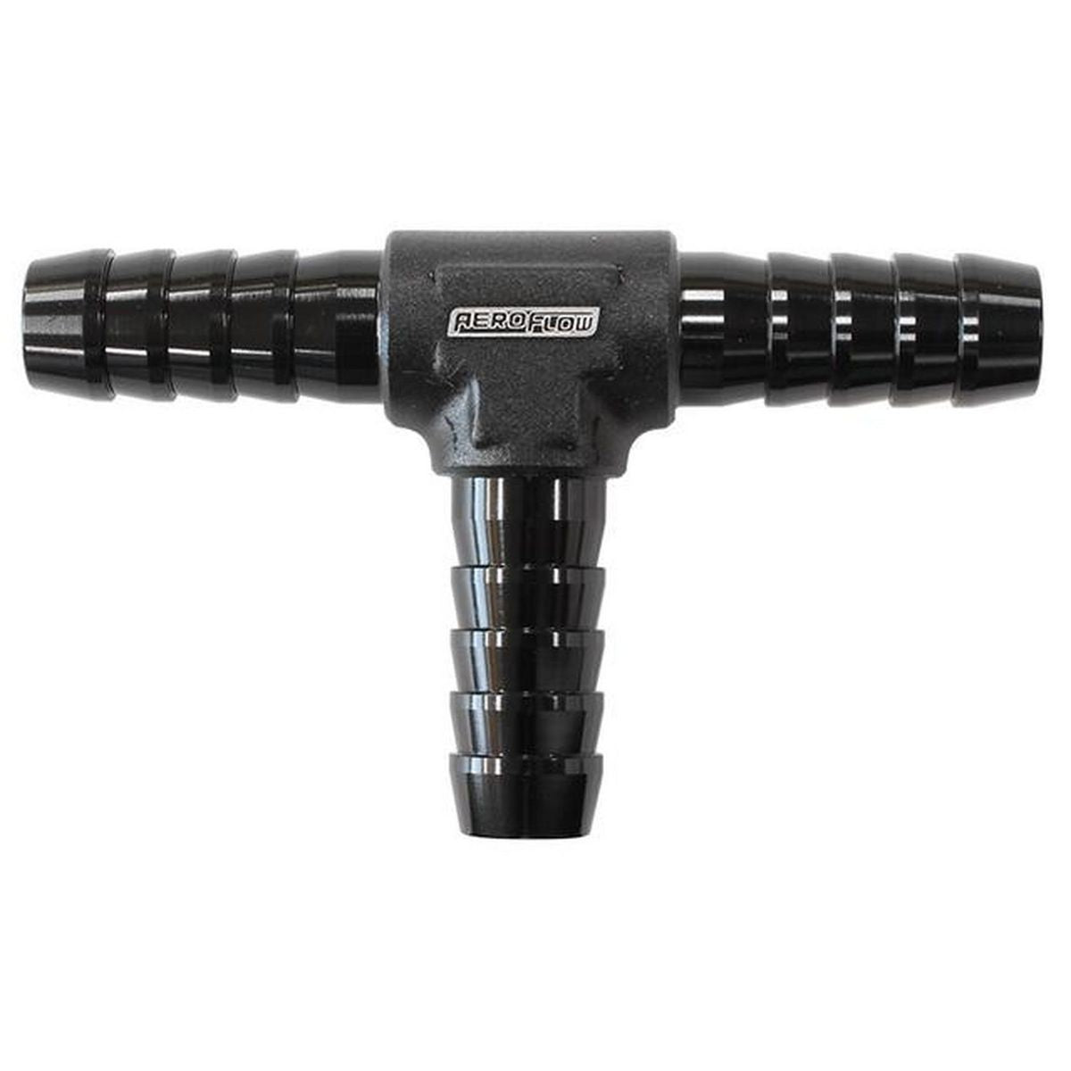 Aeroflow Aluminium T Piece 15.8mm 5/8" Black Tee Piece