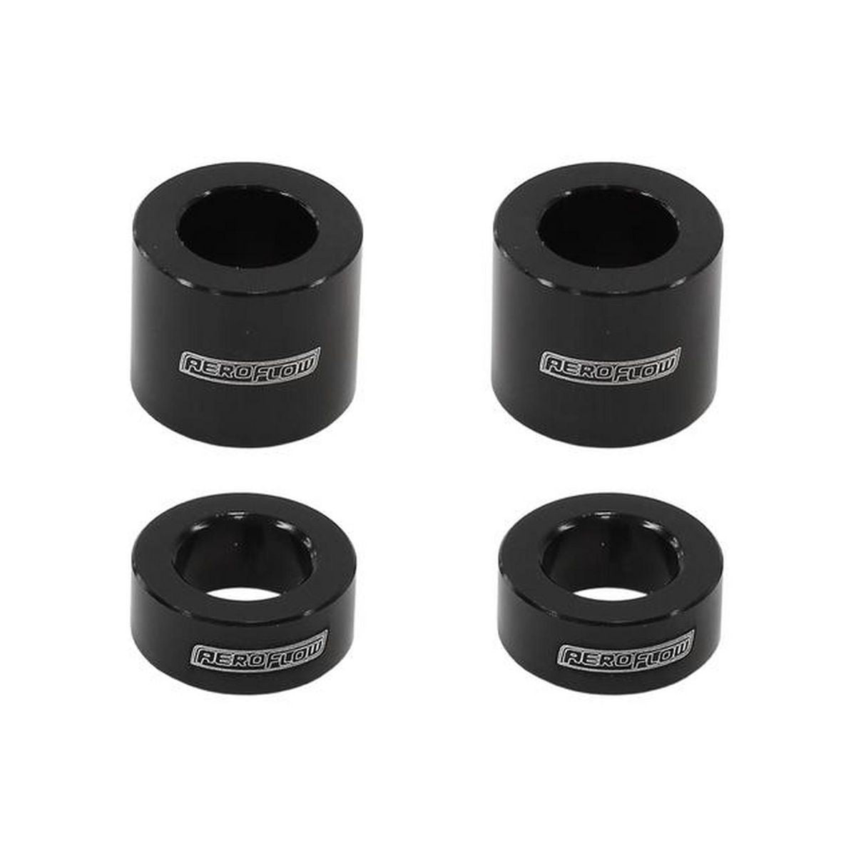 Aeroflow Billet Bolt Spacers Black M8 5/16" 4 Pack