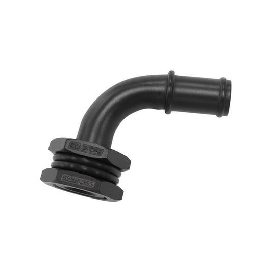 Aeroflow Turbo Drain Adapter 5/8 Barb 90Degree