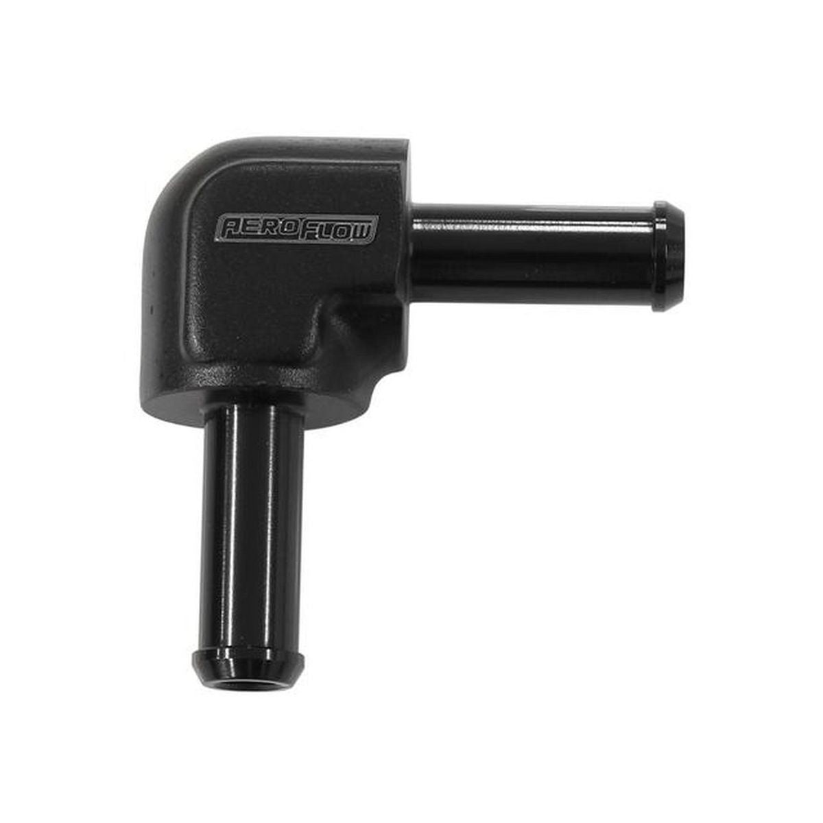 Aeroflow 90 Degree 3/8" Barb Both Ends Black