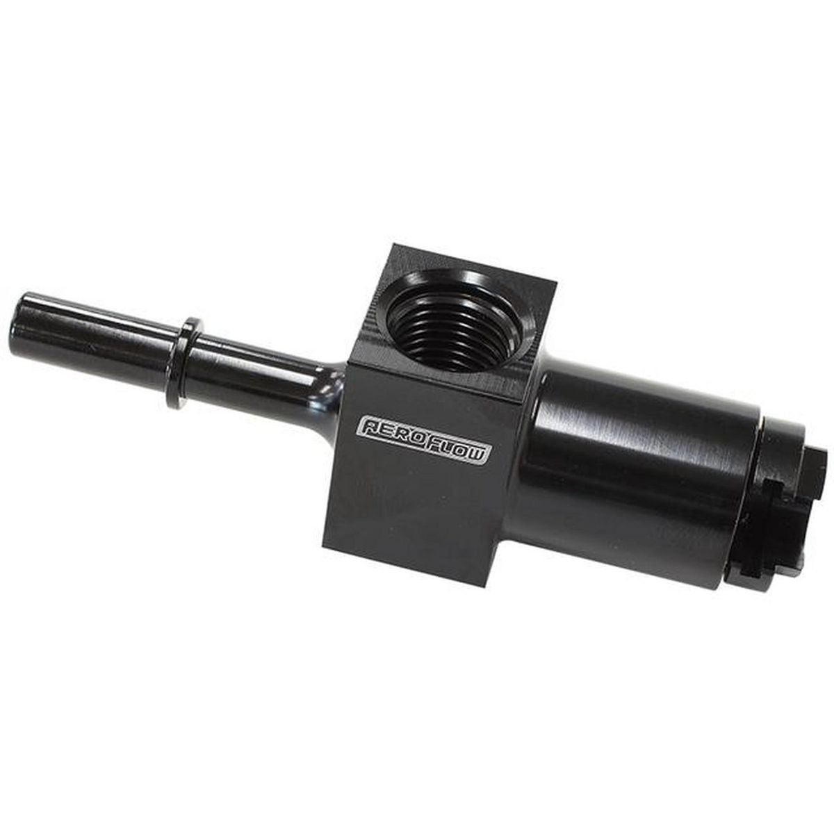 Aeroflow AF905-01BLK 5/16" Female To Male With 1/8"Port Black Quick Connect EFI