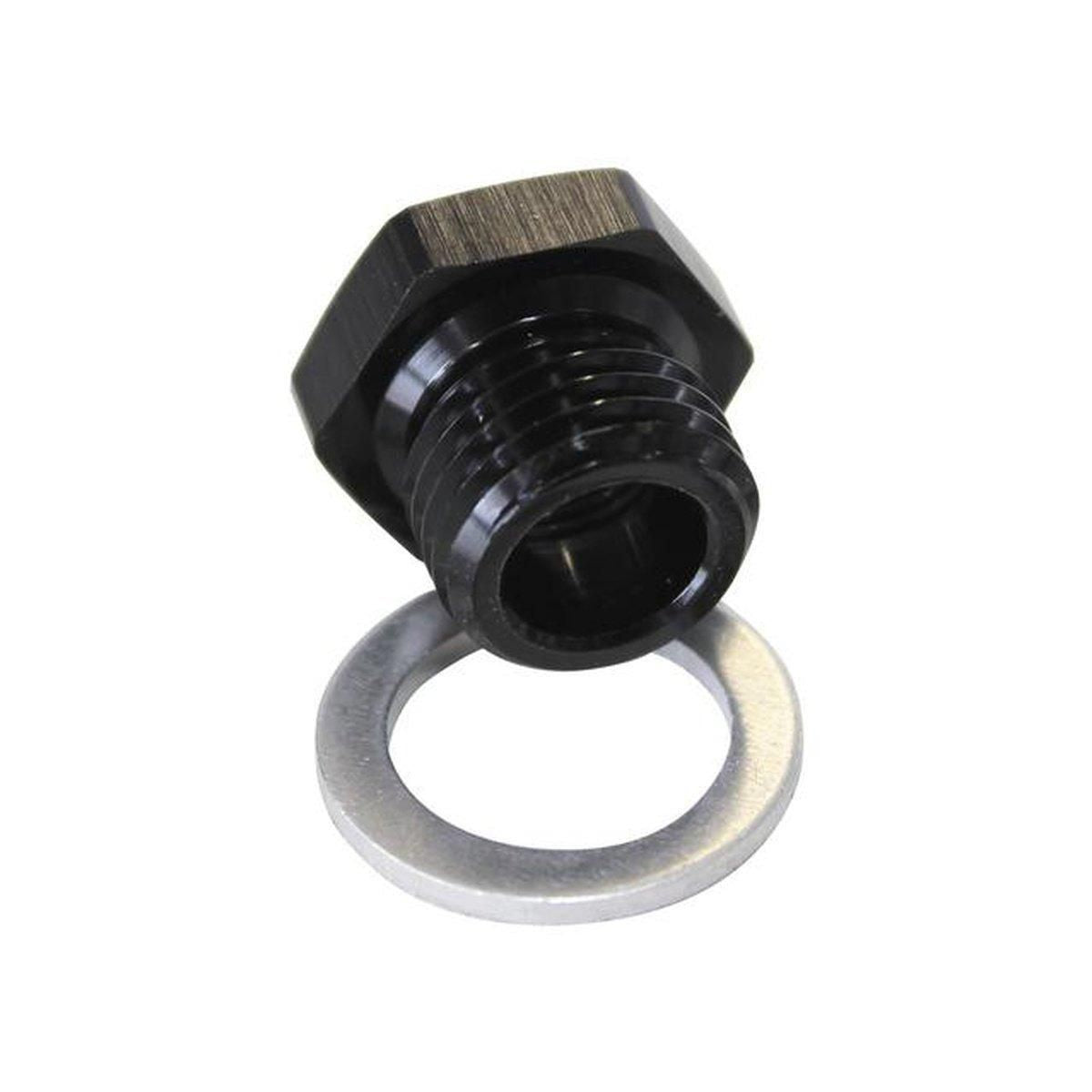 Aeroflow AF912-M12-02BLK M12X1.5 Pipe Reducer To Female 1/8" Npt Black
