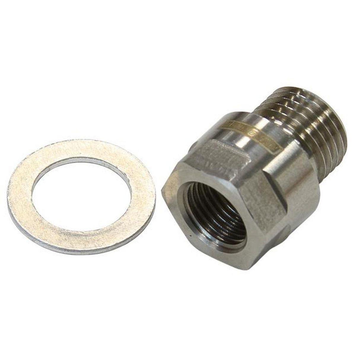 Aeroflow AF912-M12-02SS M12X1.5 Pipe Reducer To Female 1/8" Npt