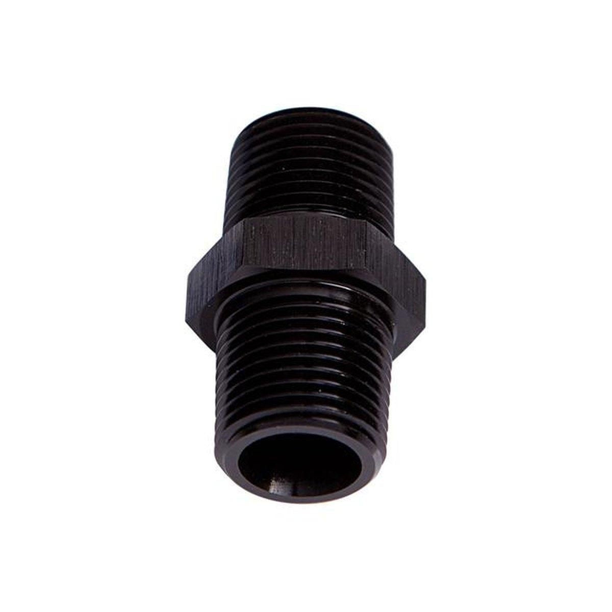 Aeroflow AF911-06BLK Male Coupler 3/8" Npt Black Male To Male