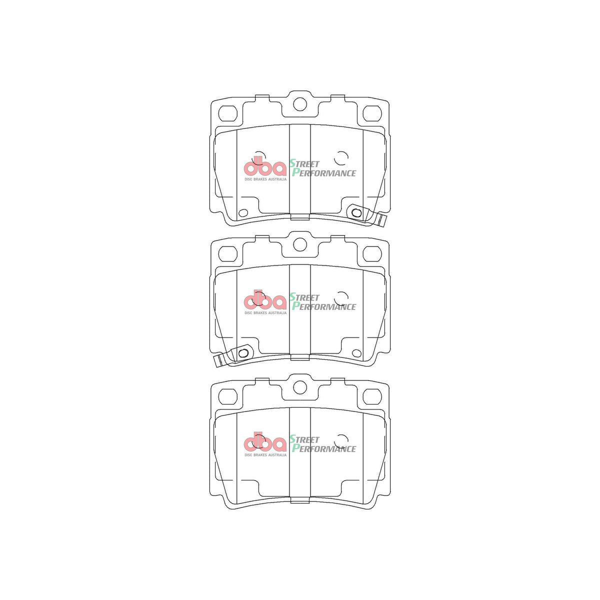 DBA Street Performance Brake Pad Set Rear DB1390SP