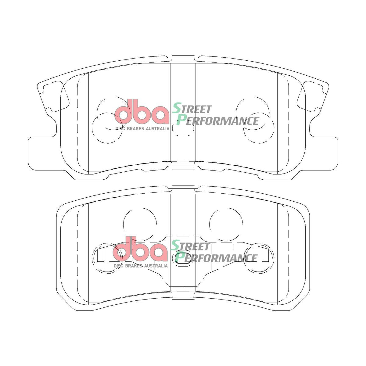 DBA Street Performance Brake Pad Set Rear DB1464SP