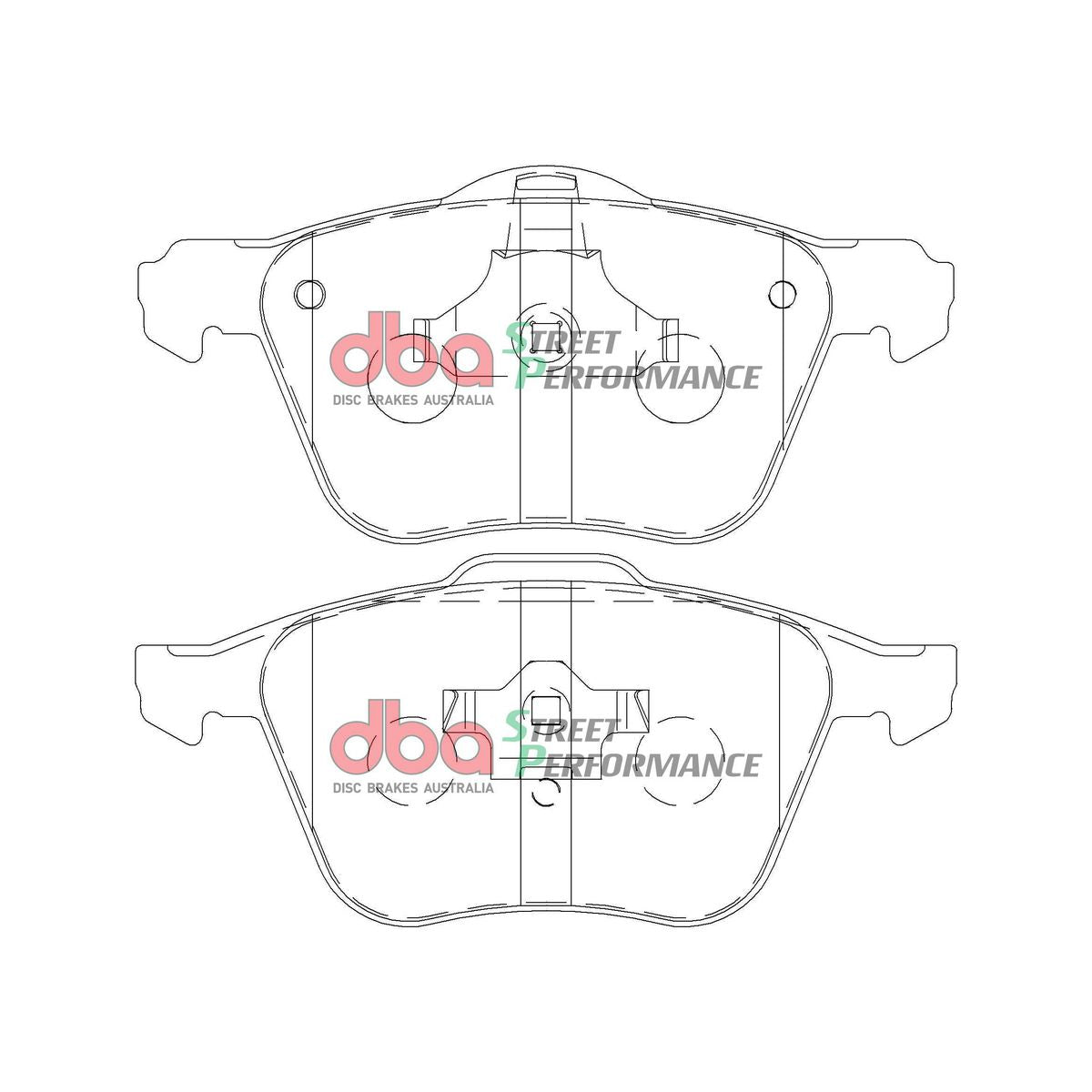 DBA Street Performance Brake Pad Set Front DB1658SP