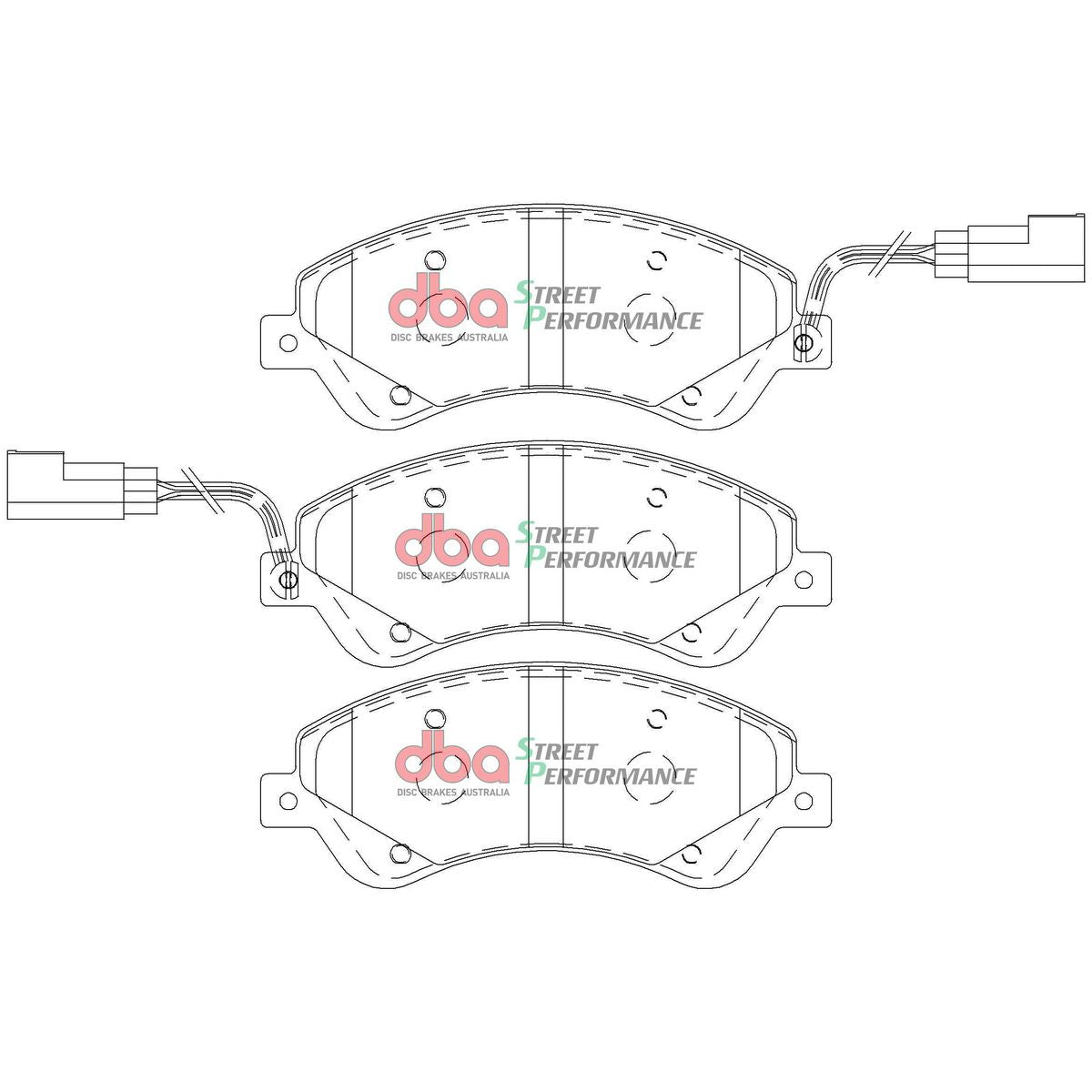 DBA Street Performance Brake Pad Set Front DB1967SP